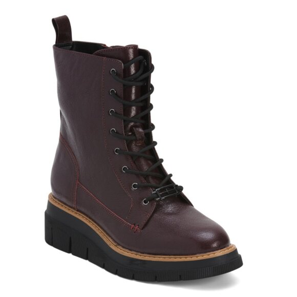 LIVERPOOL LA Hickory Leather Redlands Lace Up Booties - Picture 1 of 2